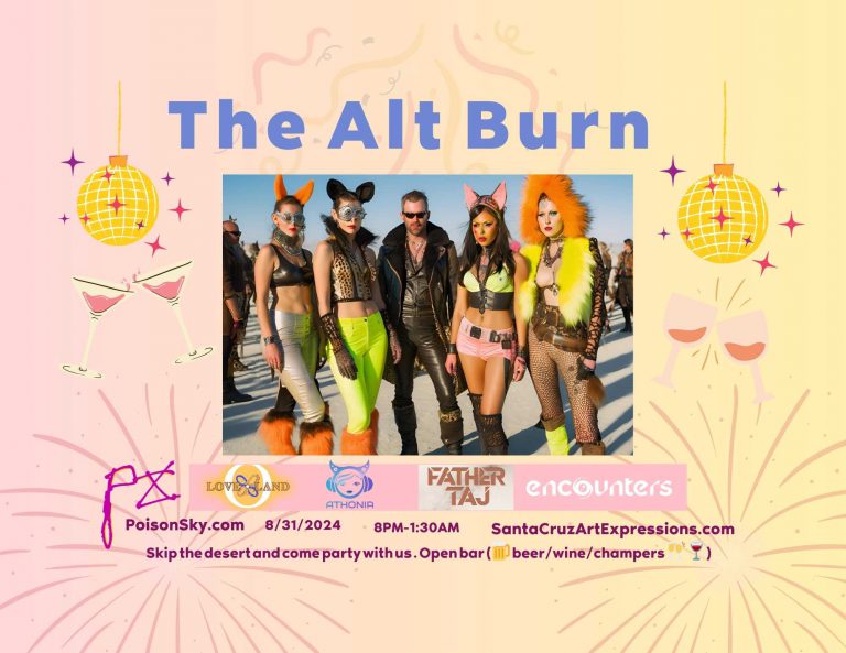 Join us for "Alt-Burn 2024" on 8/31! We’re bringing playa vibes to the coast for a high-energy dance party.